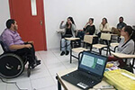 Palestra sobre portadores de necessidades especiais