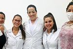 Ações de Estética e Cosmética realizada por alunos do UNIESI no Dia da Mulher