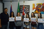 Candidatas premiadas no concurso de Bolsas do UNIESI